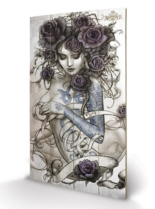 Poster su legno Alchemy - Les Belles Dames de la Rose