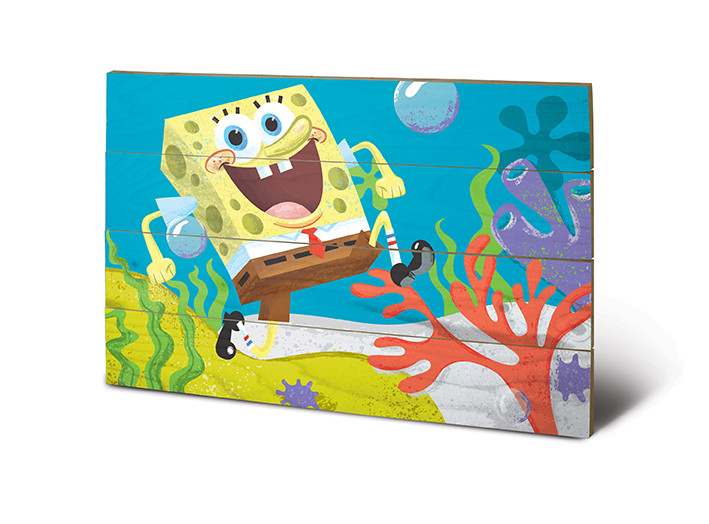 Poster su legno Spongebob - Sea Stroll