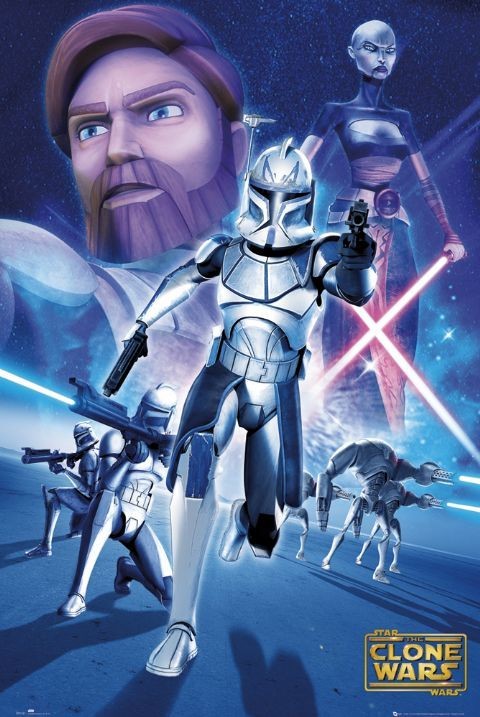 Poster CLONE WARS - batalla rex