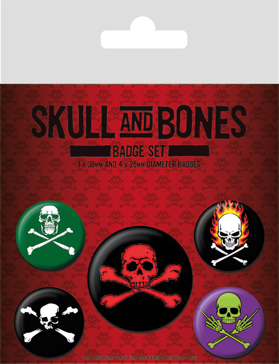 Odznaky set Skull and Bones