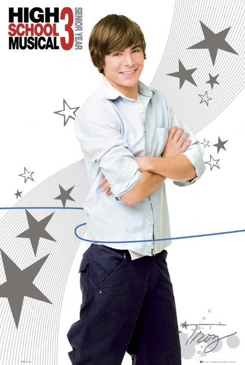 Poster HIGH SCHOOL MUSICAL 3 - troy casual