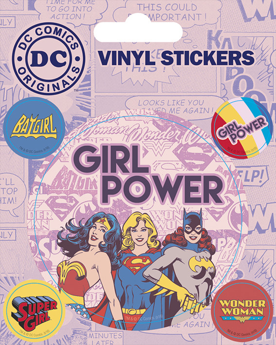 Samolepky DC Comics - Girl Power