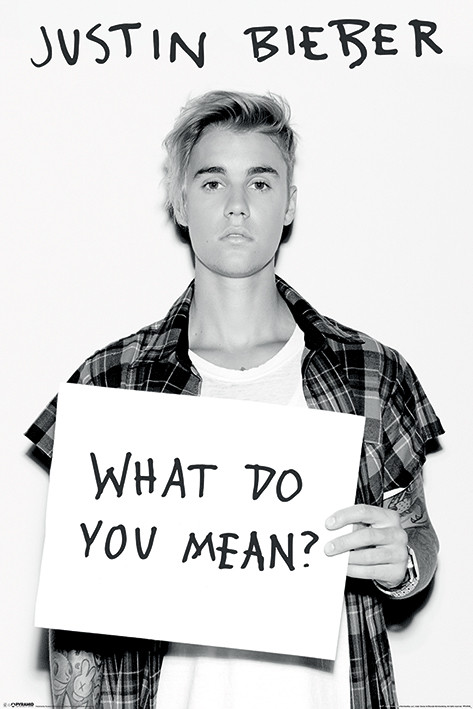 Plakát Justin Bieber - What Do You Mean ?