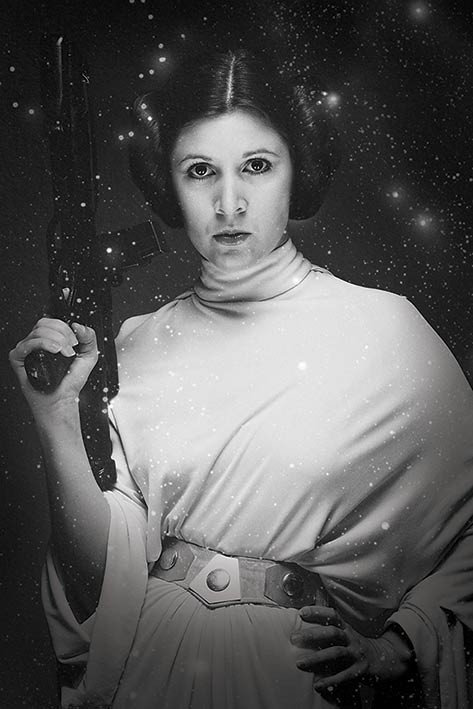 Poster Toile Princess Leia Star Wars, Art Comic, Impression #72, Neuve