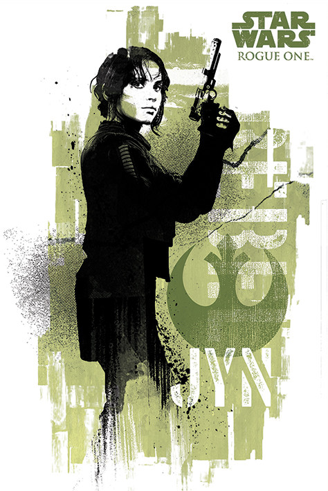 Poster Rogue One: Star Wars Story - Jyn Grunge