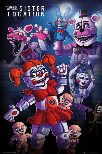 Poster Five Nights At Freddys's - Sister Location Group
