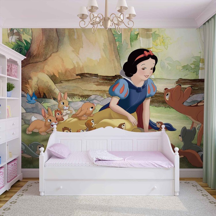 Carta da parati Principesse Disney Biancaneve