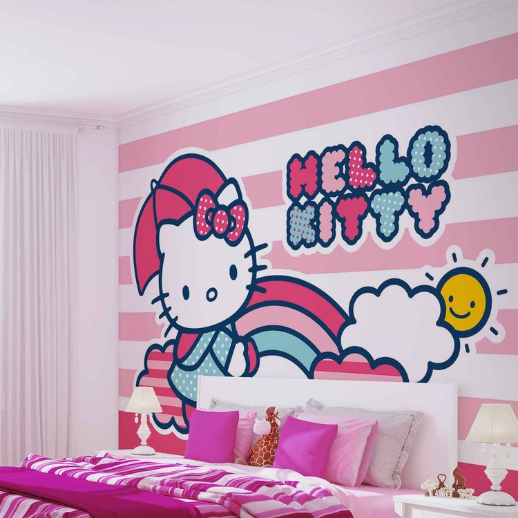 Behang Hello Kitty