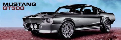 Poster Mustang - GT 500
