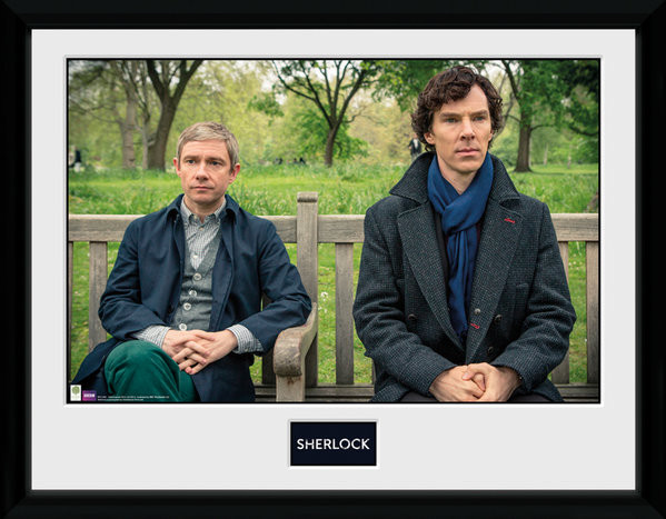 Oprawiony plakat Sherlock - Park Bench