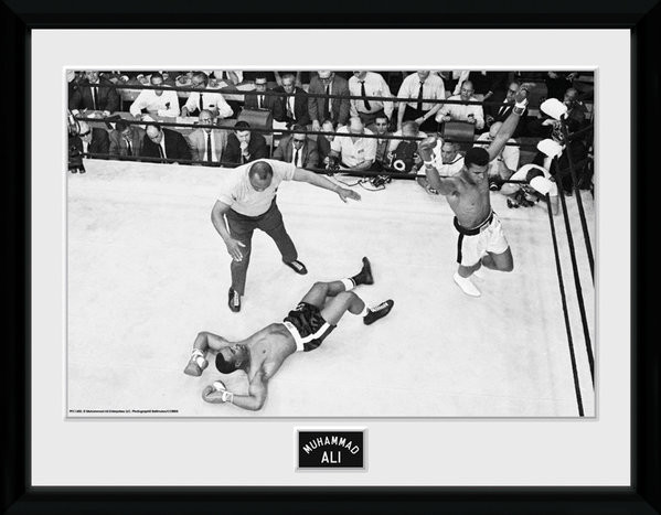 Inramad poster Muhammad Ali - Knock Out