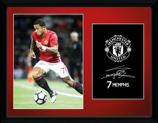Rámovaný plakát Manchester United - Mamphis 16/17