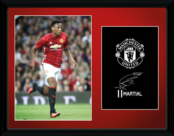 Rámovaný plakát Manchester United - Martial 16/17