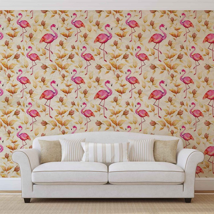 Fototapeta Flamingi - wzór