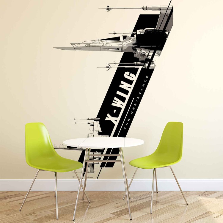Behang Star Wars Force Awakens X-Wing