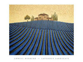 Művészeti nyomat Lavender Landscape