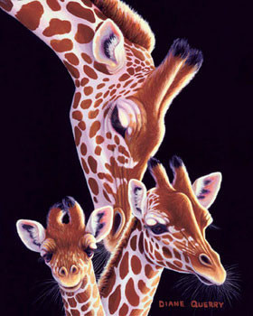 Art Print A Nudge From Mom