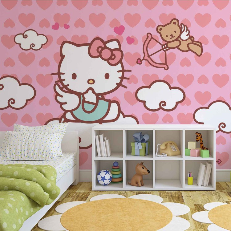 Behang Hello Kitty