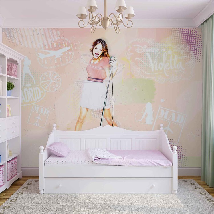 Carta da parati Disney Violetta