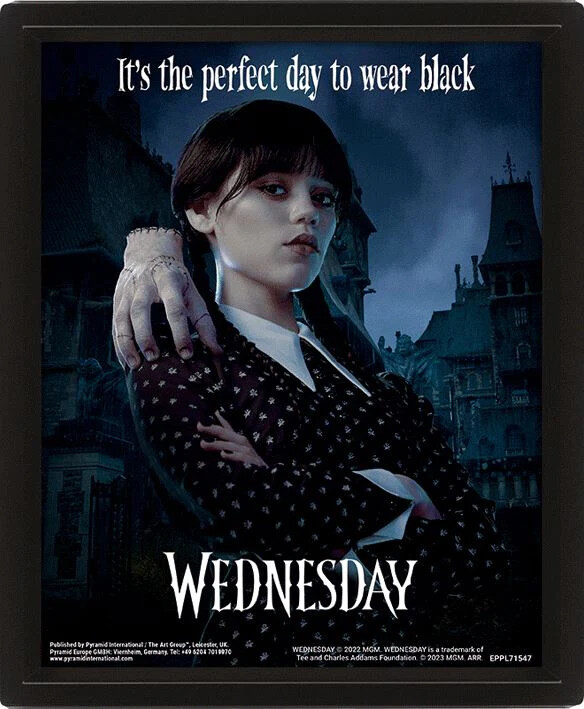 Wednesday - Perfect Day 3D plakat indrammet