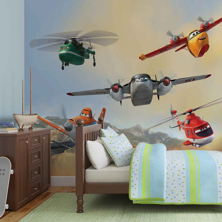 Behang Disney Planes Dusty Blade Dipper Cabbie