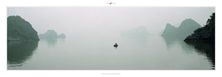 Art Print Petit matin en Baie d'Halong