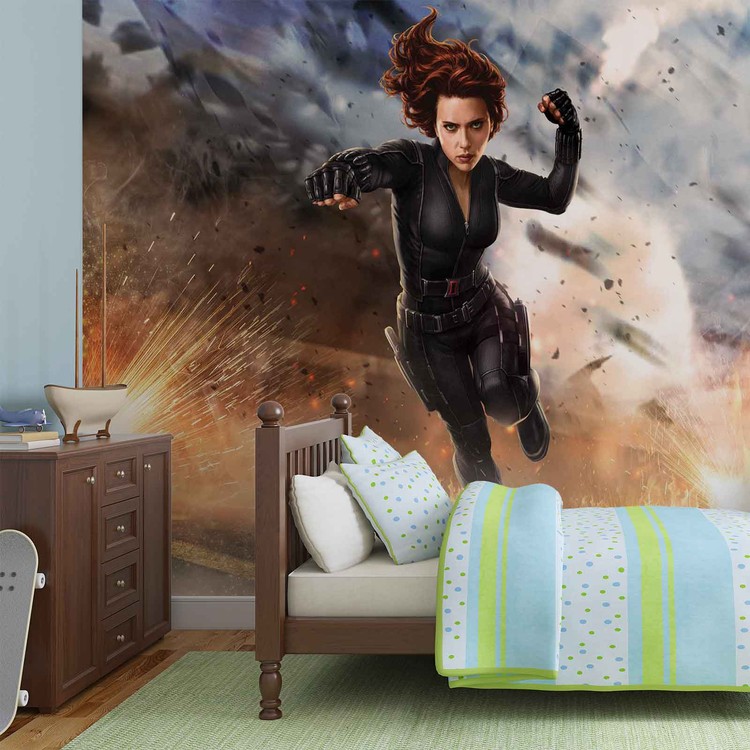 Behang Marvel Avengers Black Widow