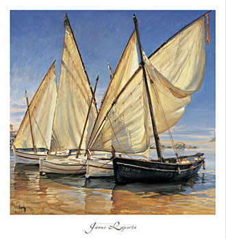 Kunstdruk White Sails II
