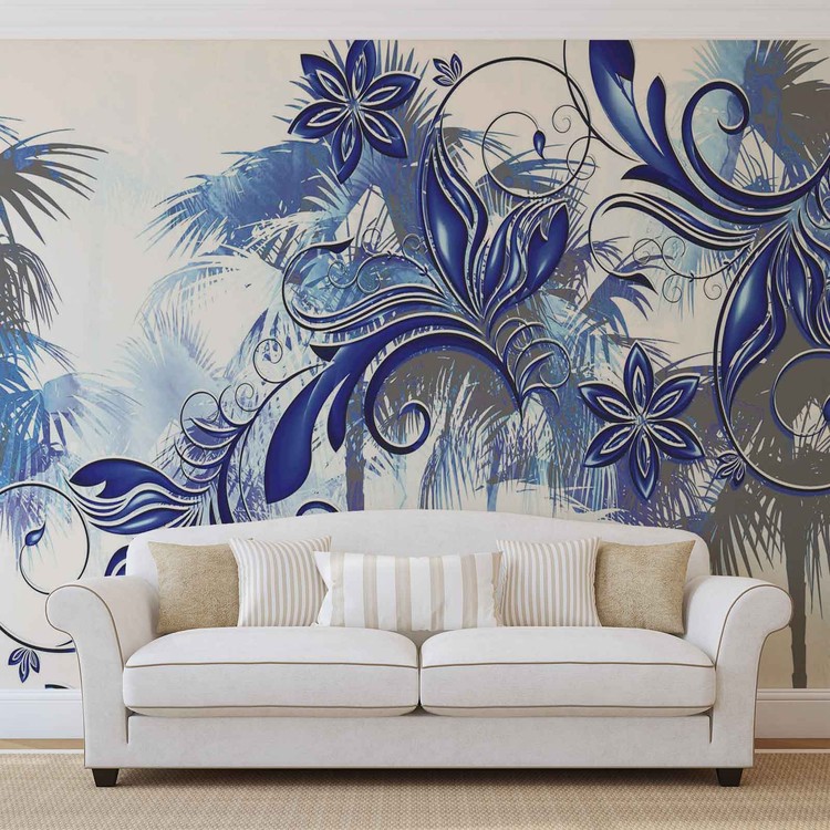 Fototapete Blumen Abstrakte Kunst