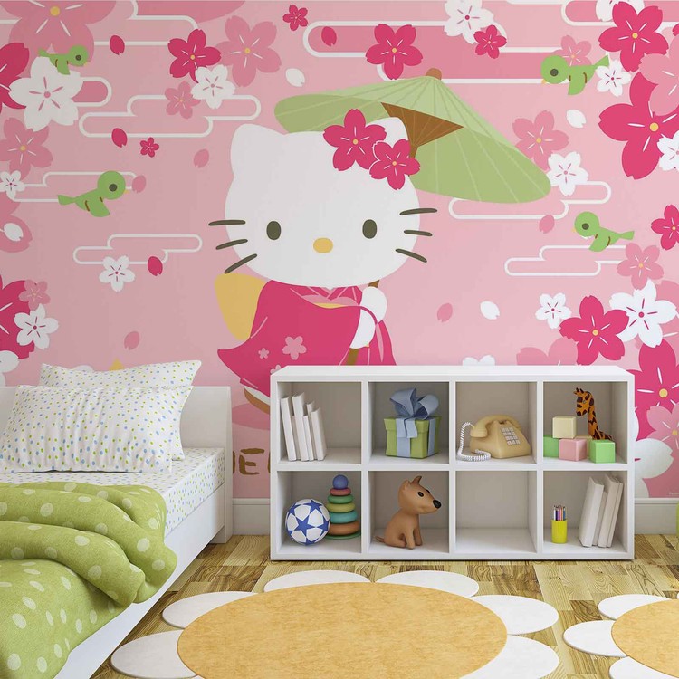 Behang Hello Kitty