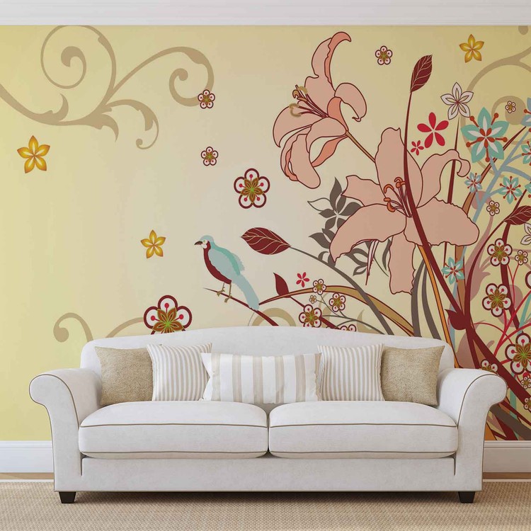 Behang Floral Pattern