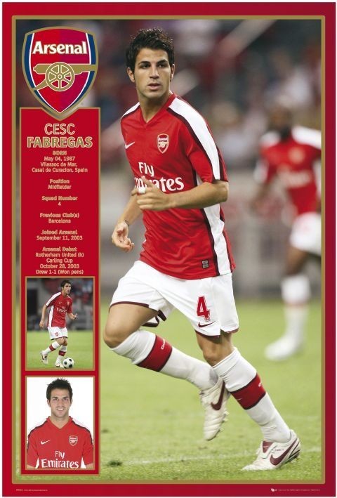 Poster Arsenal - Fabregas 08/09