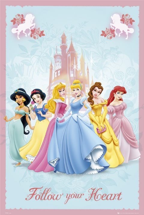 Poster PRINCIPESSE DISNEY  - follow