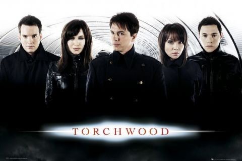 Poster TORCHWOOD - cast white