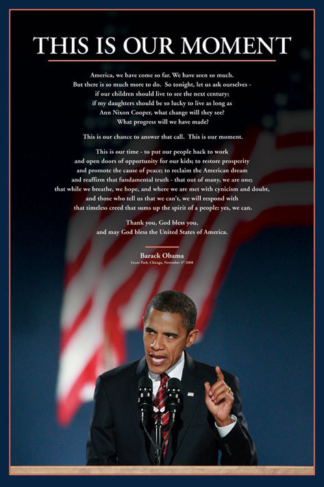 Poster Barack Obama - this is our moment