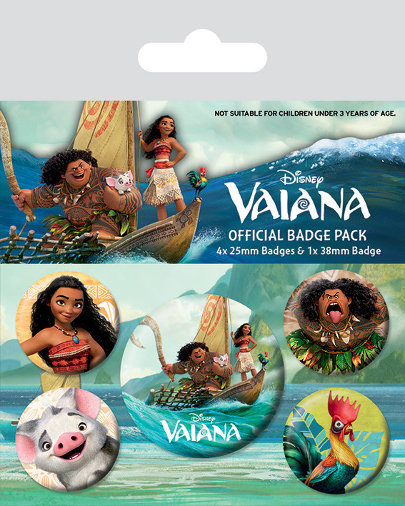 Odznaky set Vaiana - Characters