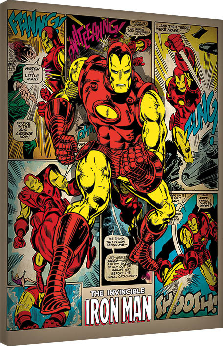 Obraz na płótnie Iron Man - Retro