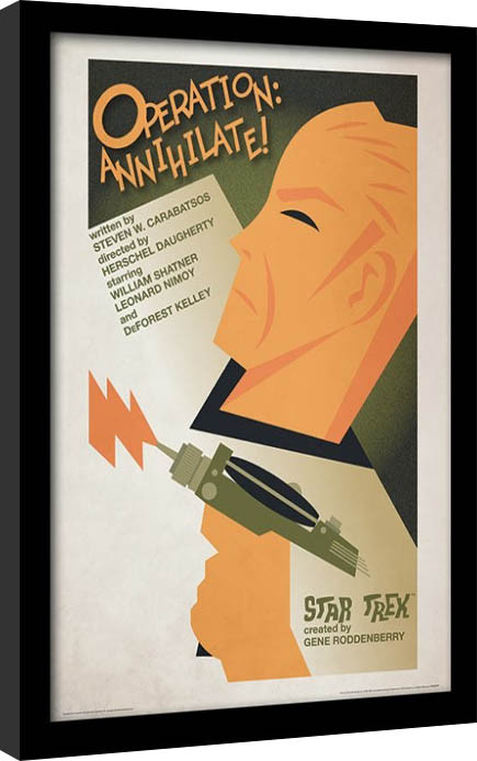 Oprawiony plakat Star Trek - Operation: Annihilate!