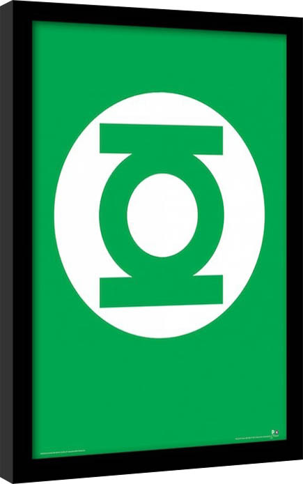 Ingelijste poster DC Comics - The Green Lantern