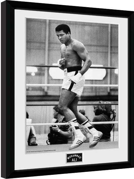 Rámovaný plakát Muhammad Ali – Training 30x40cm Collector Print