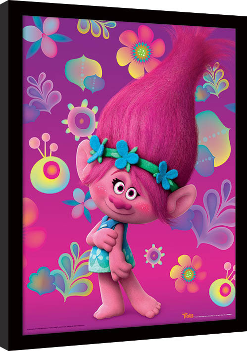 Poster incorniciato Trolls - Poppy