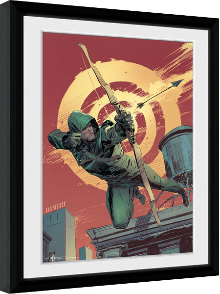 Poster înrămat Arrow - Comic Red