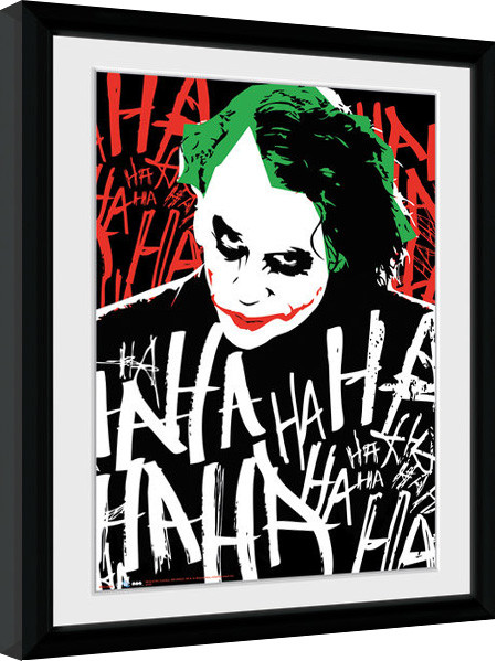 Poster incorniciato Batman: Il cavaliere oscuro - Joker Ha