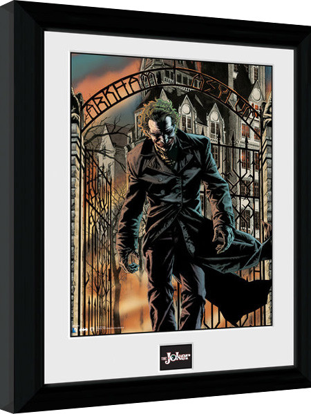 Poster encadré Batman Comic - Arkham Asylum
