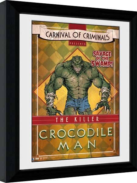Keretezett poszter Batman Comic - Circus Crocodile