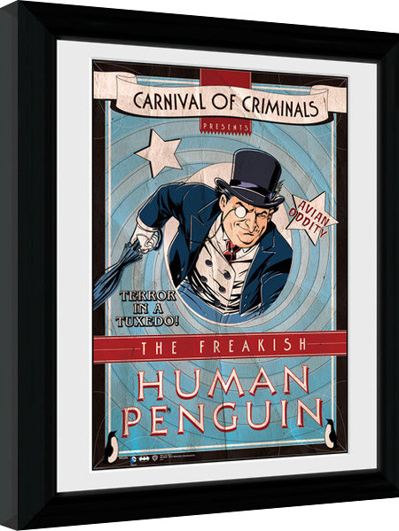 Gerahmte Poster Batman Comic - Circus Human Penguin