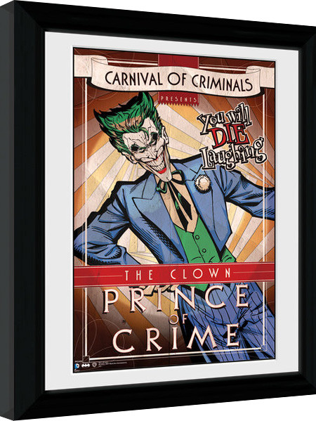 Gerahmte Poster Batman Comic - Circus Joker