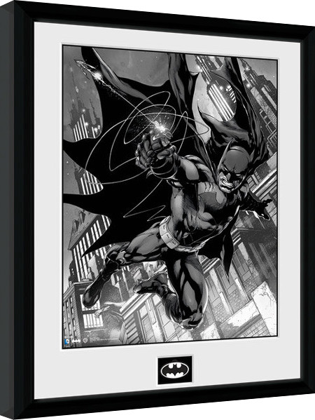 Innrammet plakat Batman Comic - Hook
