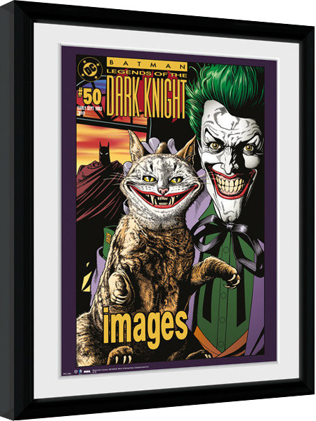 Zarámovaný plagát Batman Comic - Joker Cat