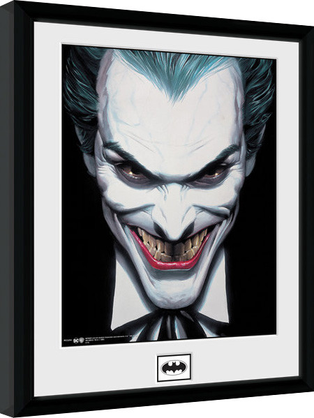 Gerahmte Poster Batman Comic - Joker Smile